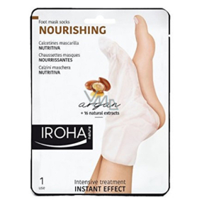 Iroha Nourishing Vyživujúce maska na nohy a nechty s arganovým olejom 2 x 9 ml