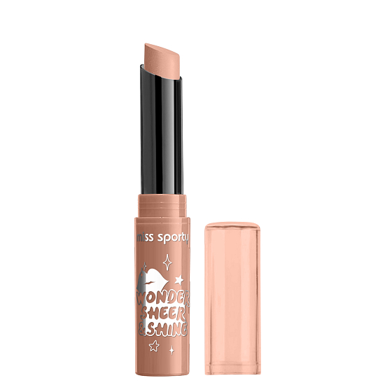 Miss Sporty Wonder Sheer & Shine Lipstick rúž 100 Nearly Nude 1 g