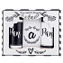 Bohemia Gifts Pán a pani sprchový gél 2 x 100 ml + soľ do kúpeľa 110 g, kozmetická súprava pre novomanželov