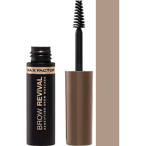 Max Factor Brow Revival riasenka na obočie s olejmi a vláknami pre oživenie 002 Soft Brown 4,5 ml