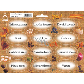 Arch Nálepky na vetvičky Juta farebná potlač Grill mix 22 x 16 cm SK