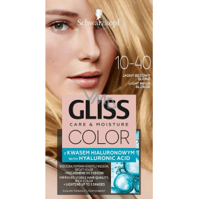 Schwarzkopf Gliss Color farba na vlasy 10-40 Light Beige Blonde 2 x 60 ml