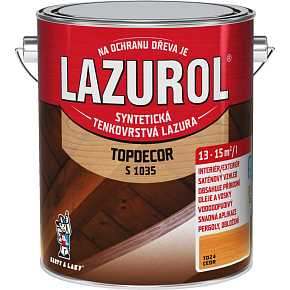 Lazurol Topdecor S1035 tenkovrstvá lazúra na drevo T024 cedr, 2,5 l