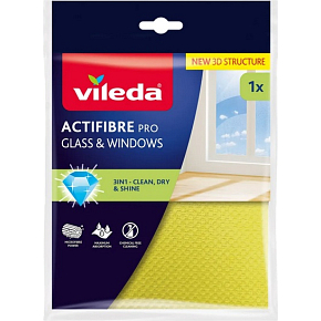 Vileda Mikro Actifibre handra na okná 32 x 34,5 cm, 1 kus Vileda Mikro Actifibre handra na okná 32 x 34,5 cm, 1 kus