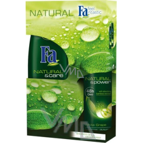 Fa Natural & Care sprchový gél 250 ml + Dezodorant sprej 150 ml, kozmetická sada