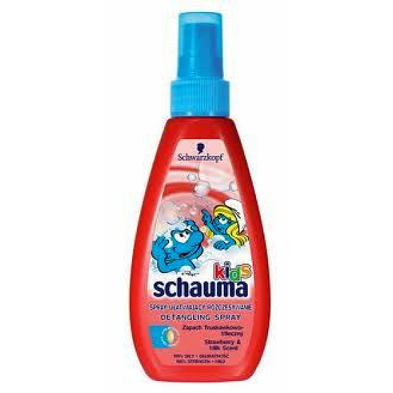Schauma Kids jahoda sprej na rozčesávanie vlasov pre deti 150 ml