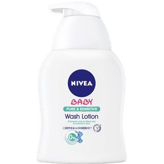 Nivea Baby Pure & Sensitive umývací gél na tvár, telo a vlasy 250 ml