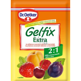 Dr. Oetker Gelfix Extra zmes na prípravu ovocných džemov a marmelád 2: 1 25 g