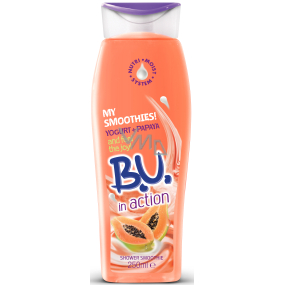 BU In Action Yogurt + Papaya sprchový gél pre ženy 250 ml