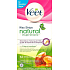 Veet Natural Studené depilačné voskové pásiky 12 kusov + obrúsky Luminous Finish 2 kusy