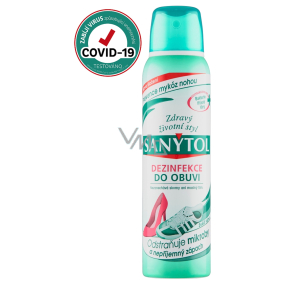 SANYTOL Dezinfekcia do obuvi odstraňuje mikróby a nepríjemný zápach sprej 150 ml