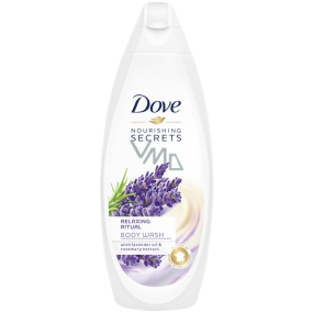 Dove Nourishing Secrets Upokojujúci Rituál sprchový gél s levanduľovým olejom a extraktom z rozmarínu 250 ml