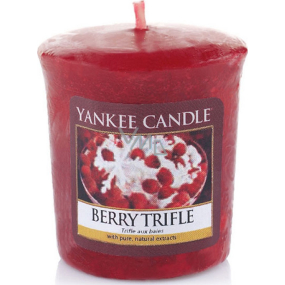 Yankee Candle Berry Trifle - Ovocný dezert s vanilkovým krémom vonná sviečka votívny 49 g