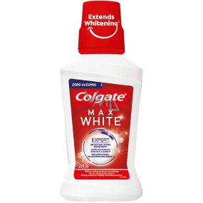Colgate Max White Expert bieliace ústna voda bez alkoholu 250 ml