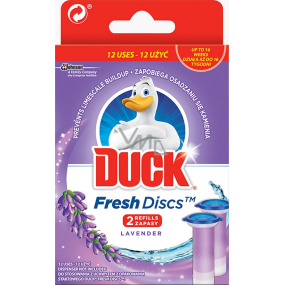 Duck Fresh Discs Levanduľa WC gél pre hygienickú čistotu a sviežosť Vašej toalety 2 x 36 ml