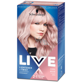 Schwarzkopf Live Lightener & Twist farba na vlasy 101 Cool Rose 50 ml
