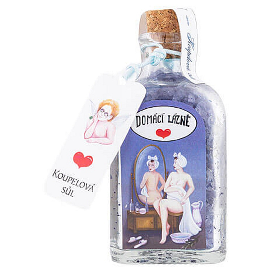 Bohemia Gifts Domáce kúpele - Levanduľa s extraktom z bylín soľ do kúpeľa 110 g