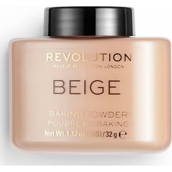 Makeup Revolution Loose Baking Powder sypký púder Beige 32 g