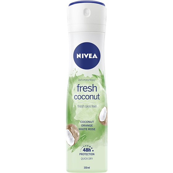 Nivea Fresh Coconut antiperspirant dezodorant sprej pre ženy 150 ml