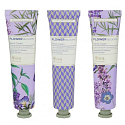 Heathcote & Ivory Flower Blooms Lavender Garden vyživujúci krém na ruky a nechty 3 x 30 ml, kozmetická sada