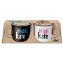 Nekupto Párové mini hrnčeky Jeho kafe a Jej kafe 2 x 100 ml