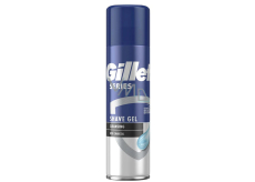 Gillette Series Čistiaci gél na holenie s dreveným uhlím pre mužov 200 ml