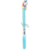 Albi Liner modrý jednorožec, čierna náplň 19 cm