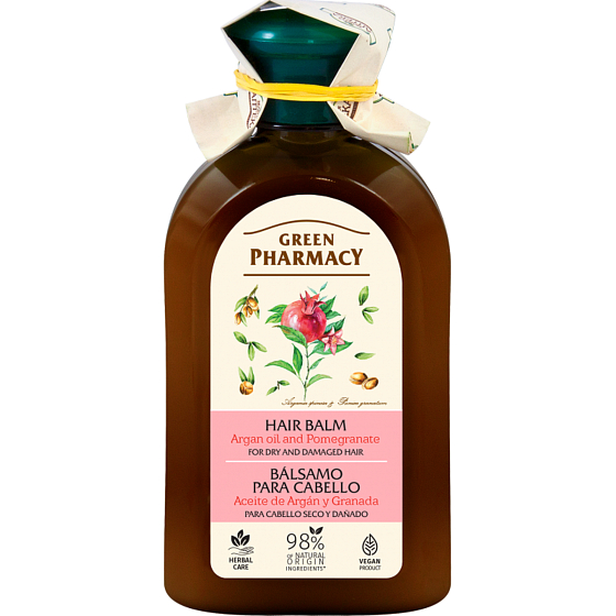 Green Pharmacy Kondicionér s arganovým olejom a granátovým jablkom na suché a poškodené vlasy 300 ml