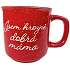 Albi Červený kameninový hrnček Som veľmi dobrá mama 400 ml