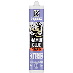Den Braven Mamut Glue Clear 100 % UV Exteriér transparentné lepidlo, 290 ml Den Braven Mamut Glue Clear 100 % UV Exteriér transparentné lepidlo, 290 ml