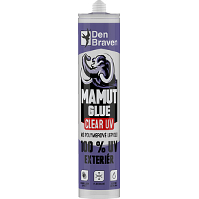 Den Braven Mamut Glue Clear 100 % UV Exteriér transparentné lepidlo, 290 ml