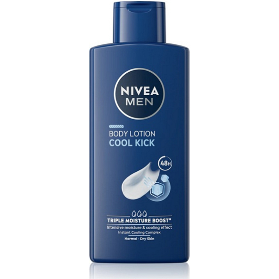 Nivea Men Cool Kick telové mlieko pre mužov 400 ml