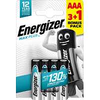 Energizer Batéria Max Plus AAA mikrotužková batéria, 3+1 ks