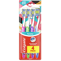 Colgate Twister design zubný kartáčik 4-pack