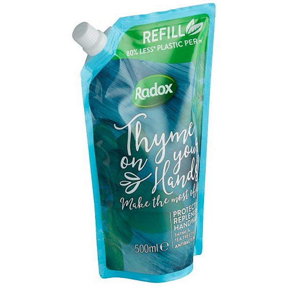 Radox Protect + Replenished Anti-bacterial antibakteriálne tekuté mydlo náhradná náplň 500 ml