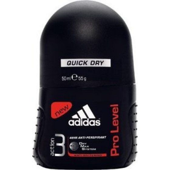 Adidas Action 3 Pro Level guličkový antiperspirant dezodorant roll-on pre mužov 50 ml