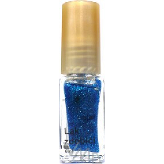 Margarétka zdobiace lak na nechty odtieň modrý ligot 6 ml
