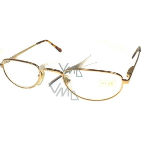 Berkeley Čítacie dioptrické okuliare +1,50 zlaté malé MC2 1 kus