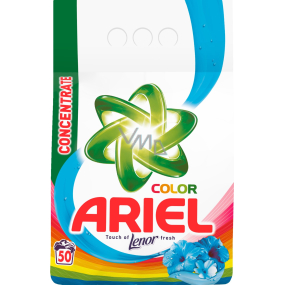 Ariel Touch of Lenor FreshColor prací prášok na farebnú bielizeň 50 dávok 3,75 kg