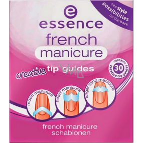 Essence French Manicure Tip Guides šablóny na francúzsku manikúru 02 From Heaven With Love 30 kusov