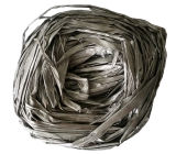 Raffia strieborná farbené lýko na dekoráciu 30 g