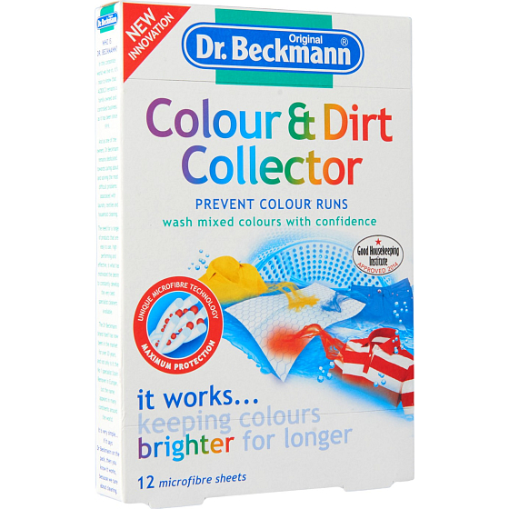 Dr. Beckmann Colour & Dirt Collector lapač farieb a špiny 10 kusov