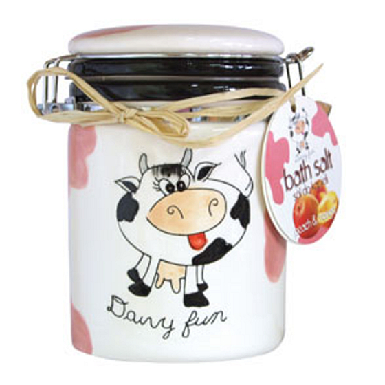 Dairy Fun Peach & Mango soľ do kúpeľa 650 g