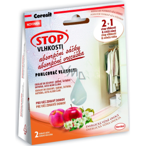 Ceresit Stop vlhkosti Energetická vôňa ovocia pohlcovač vlhkosti do malých priestorov 2 x 50 g