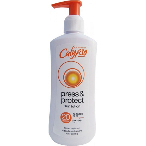 Calypso Press & Protect SPF20 mlieko na opaľovanie 200 ml