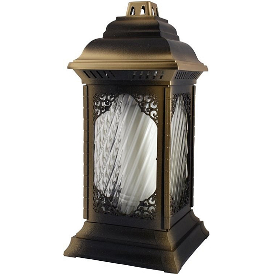 BISPOL Lampa sklenená Veľká zlatá 36 cm 5 dní