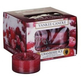 Yankee Candle Cranberry Ice - Brusnice na ľade vonná čajová sviečka 12 x 9,8 g
