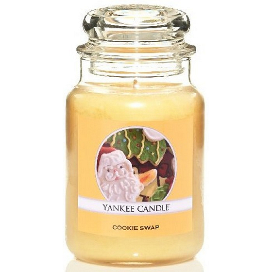 Yankee Candle Cookie Swap - Vanilkový košíček vonná sviečka Classic veľká sklo 623 g