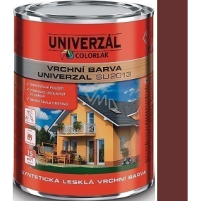 Colorlak Univerzal SU2013 syntetická lesklá vrchná farba Hnedá čokoládová 0,6l