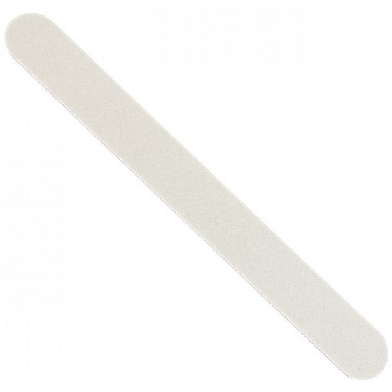 Pilník na nechty jemný biely plochý rovný 18 cm